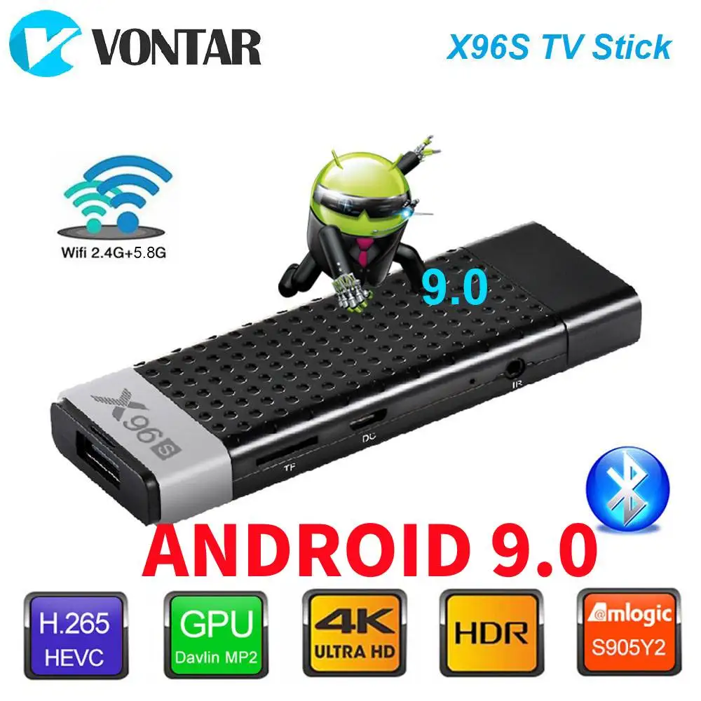Smart 4K Android 9,0 ТВ приставка X96S ТВ-карта Amlogic S905Y2 DDR3 4 ГБ 32 ГБ X96 Мини ПК 5G WiFi Bluetooth 4,2 ТВ ключ медиаплеер