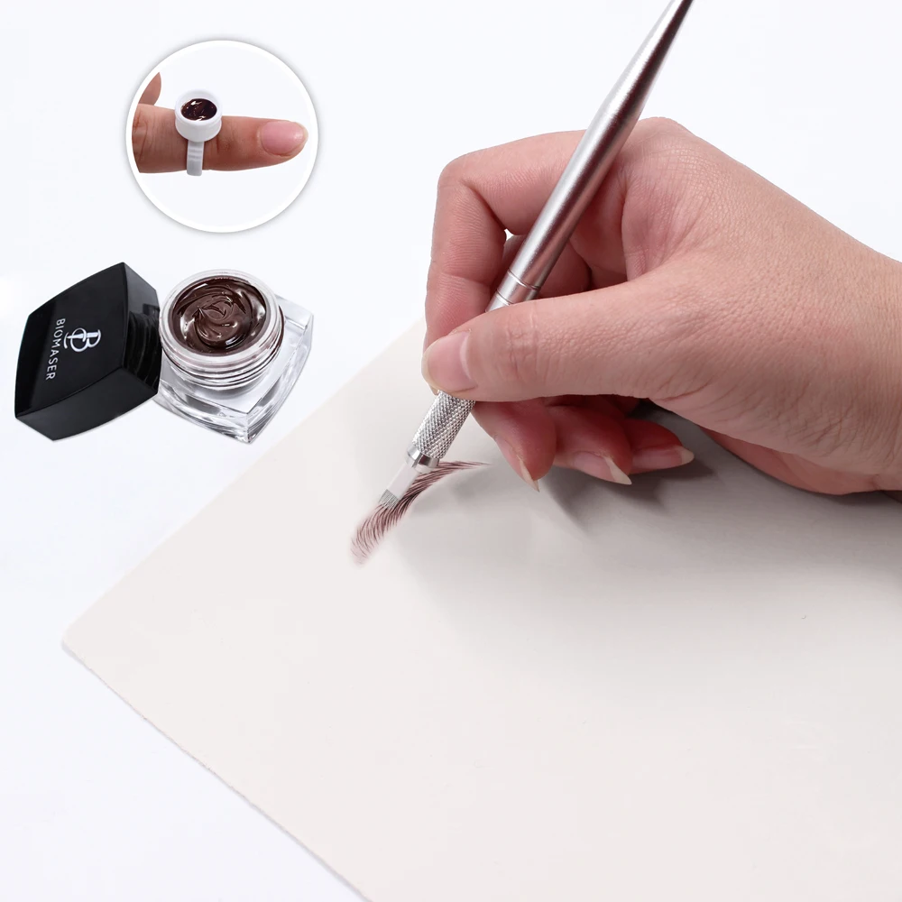 1 комплект Перманентный макияж микроблейдинг карандаш для бровей ручная ручка