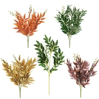 artificial plant simulation willow branch multicolor fake leaf diy plant wall road home wedding party desk garden decoration