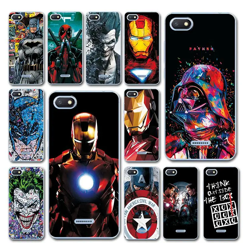 Силиконовый чехол для Xiaomi Redmi 6A на бампер Redmi6A новинка телефона Captain America 6 A |