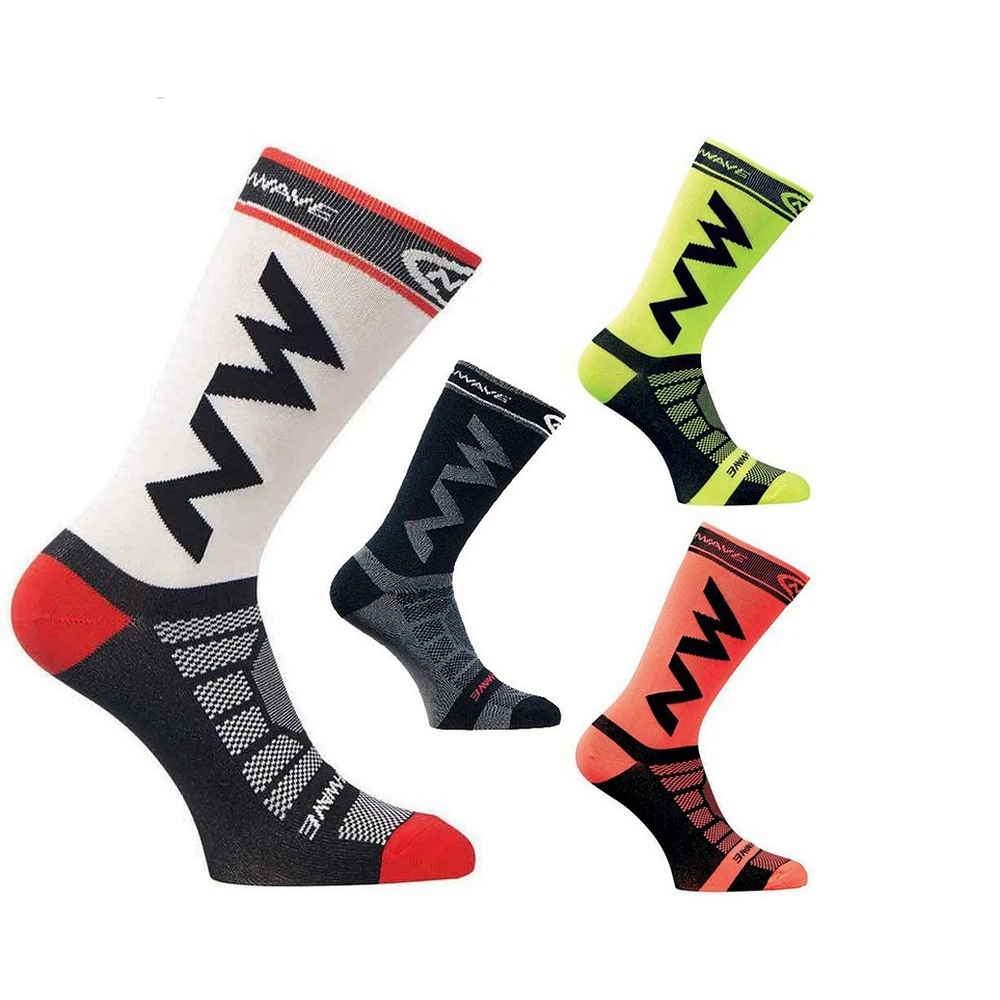 

2PCS Riding Cycling Sports Socks Unisex Basketball Running Sport Elastic Sock Hiking Tennis Ski Bike Bicycle No-Slip
