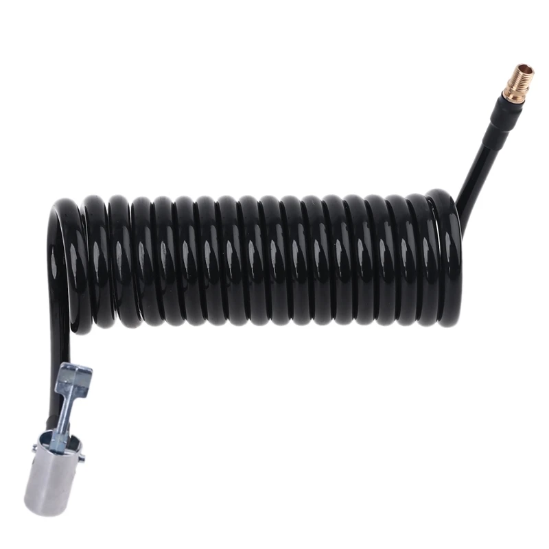 

3/5/7/10/15m Recoil Flexible Air Hose Compressor Tire Inflatable Tube with Lock-on Air Chuck & 0.305"x32TPI Fine Thread