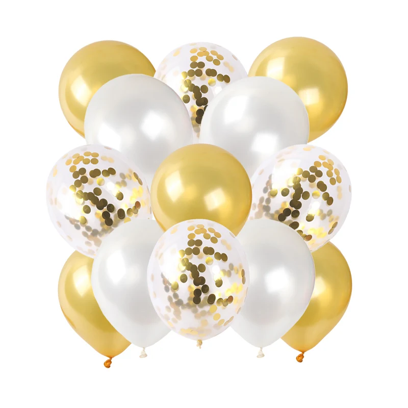 

12 дюймов разноцветные воздушные шары с конфетти цвета розовое золото День рождения украшения Свадебные Воздушные шары для вечеринки в чест...