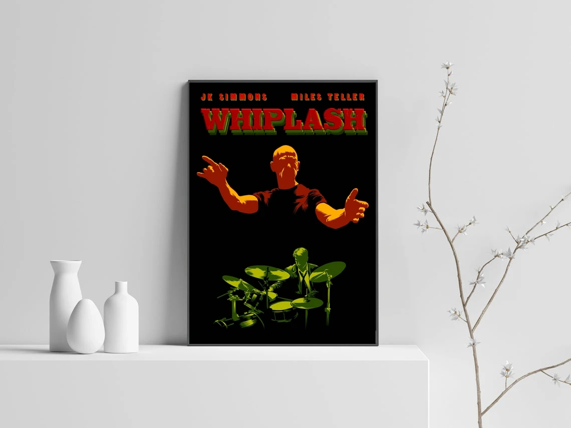 Барабанная барабанная установка Whiplash коллаж музыка джаз альтернатива арт-деко