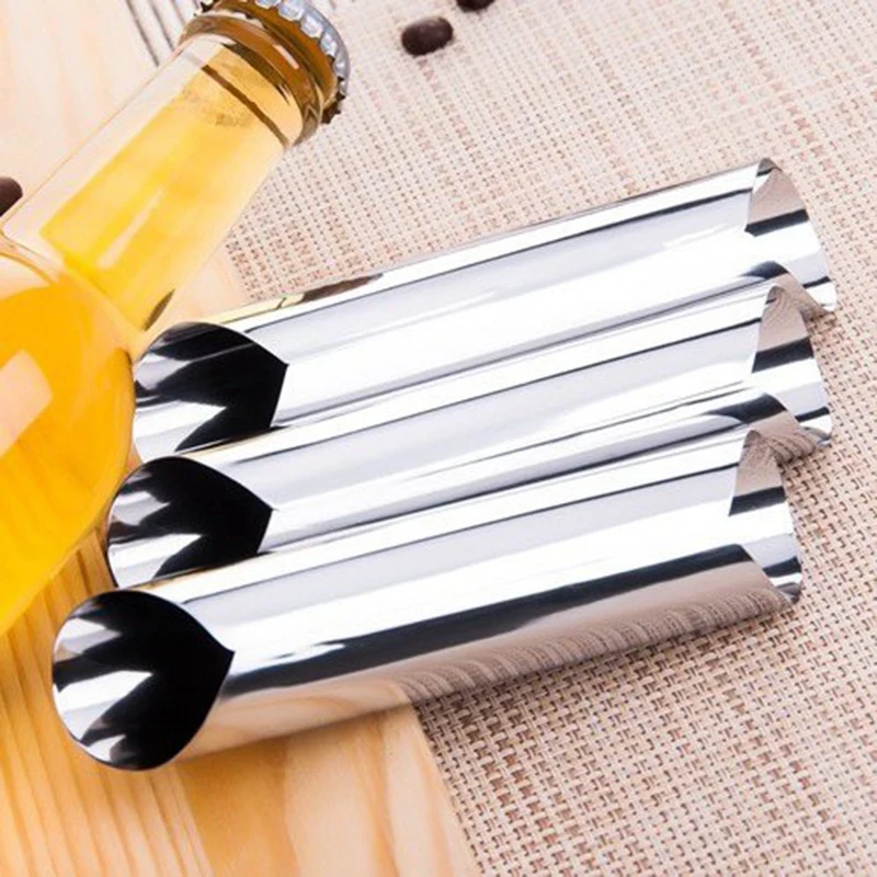 12 шт./компл. форма для круассана Нержавеющая сталь канноли формы рога трубочки