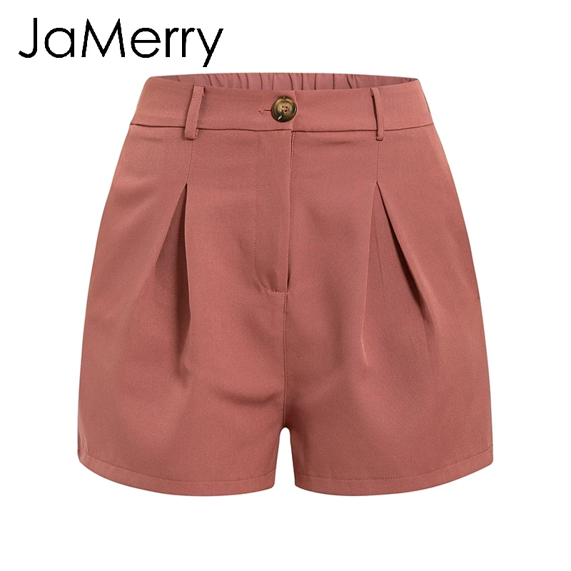 JaMerry Highstreet шикарный комплект из двух предметов Женский блейзер двубортный офисный Женский блейзер Повседневная Уличная одежда женский костюм - Цвет: Brick Red Short