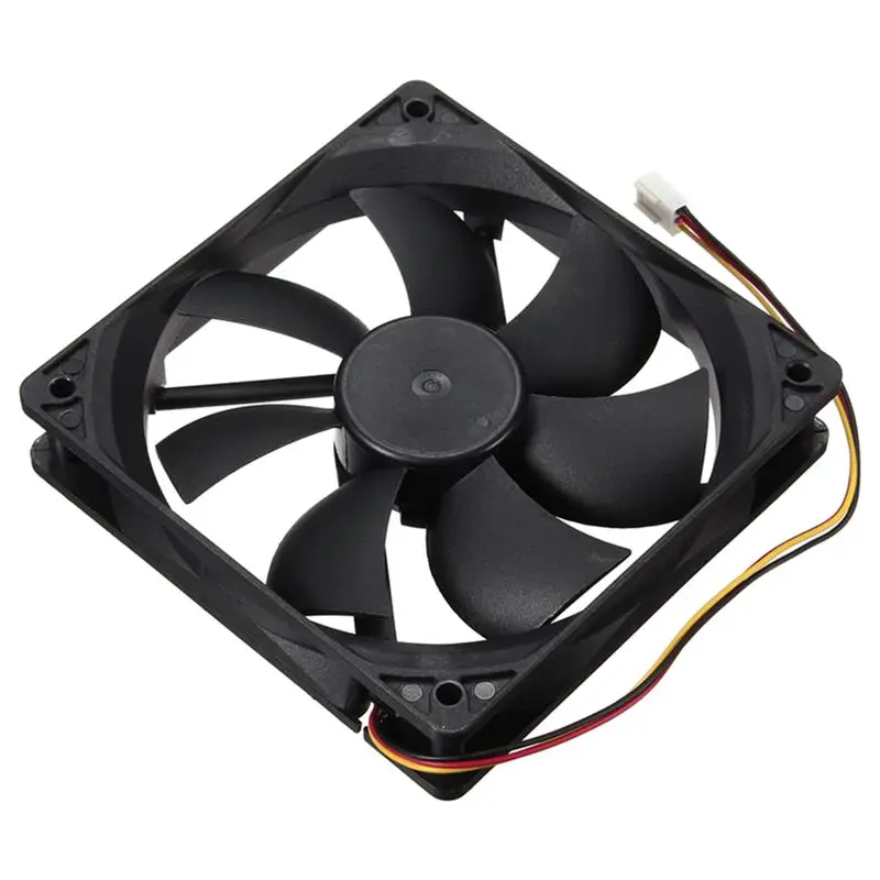 

3 Pin 120x120x25mm CPU Fan Cooler Radiator Fan Computer PC 12V Black