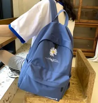 1pcs/lot daisy backpack for school teenagers girls nylon women backpack fashion travel flower backpack