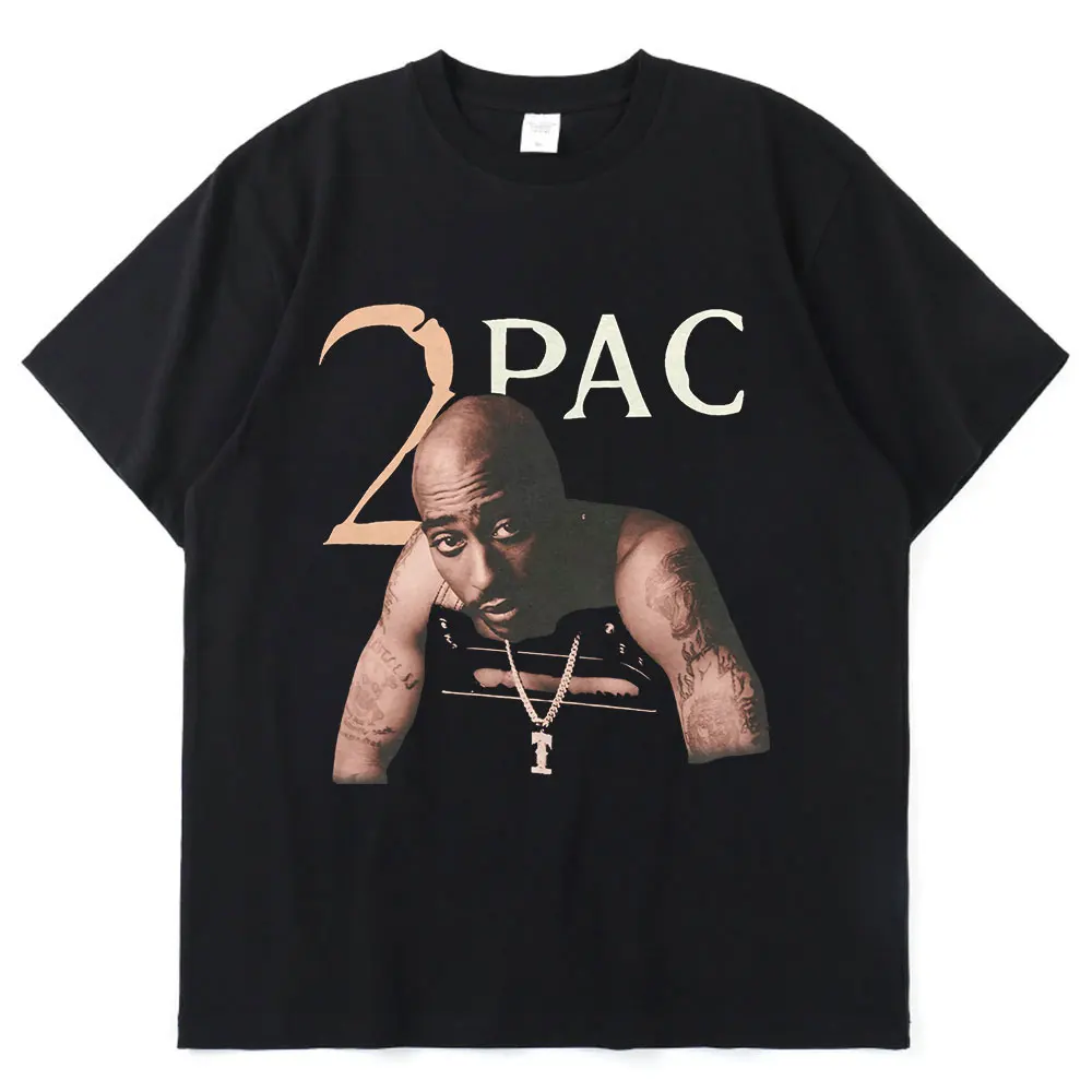 

Tupac 2Pac Amaru Shakur Rap Music 2021 Summer Fashion Design Legends TShirt Mens Casual Hip Hop Short Sleeve Round Neck T-Shirt