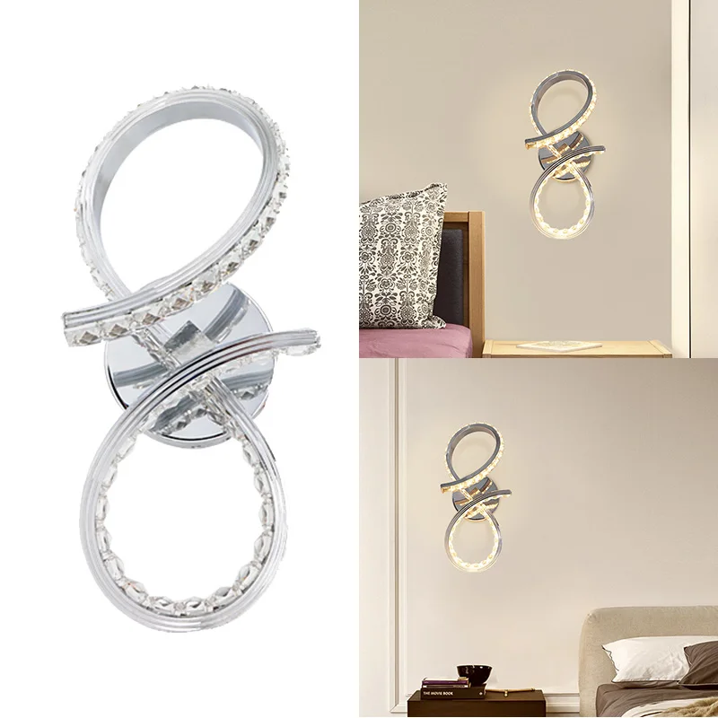 Красивая комнатная Хрустальная потолочный светильник прикроватный настенный