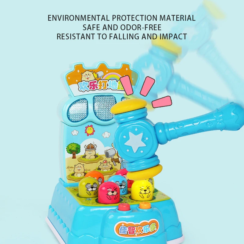 

Kids Cartoon Music Light Toys Play Baby Knock Hit Hamster Game Playing Educational Telling Story Instruments