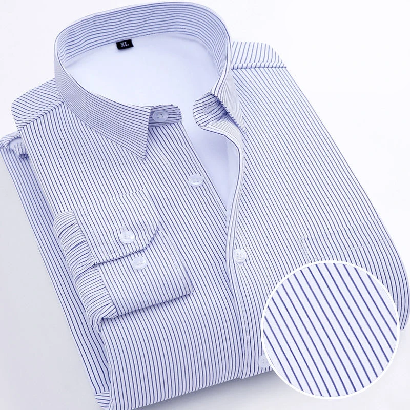 NIGRITY 2020 Новая мужская рубашка Мужская модная повседневная плотная полосатая 16