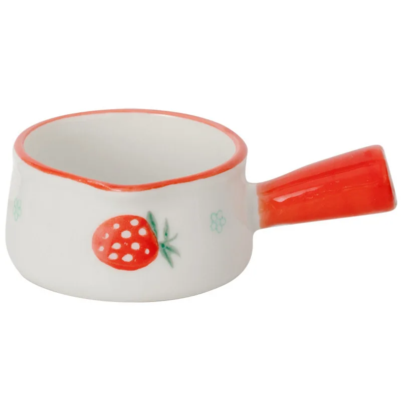 Керамический горшок для молока в японском стиле с ручкой маленькая чашка миска