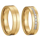 1 пара обручальных колец с индивидуальным именем AU585, Настоящее золото 14 к, набор обручальных колец для мужчин и женщин, обручальное кольцо для влюбленных