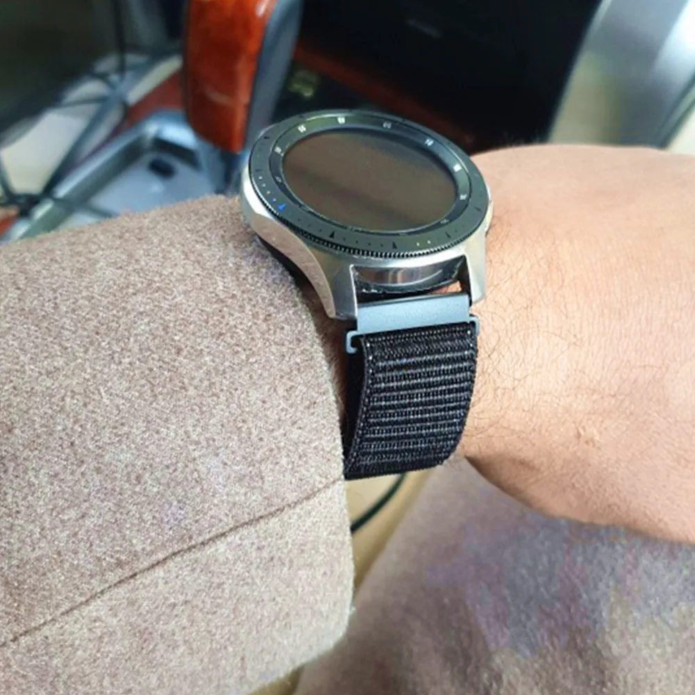 22 мм ремешок для часов samsung galaxy watch 46 мм 42 мм активный 2 нейлон huawei watch gt ремешок Amazfit bip gear S3 Frontier 44 40
