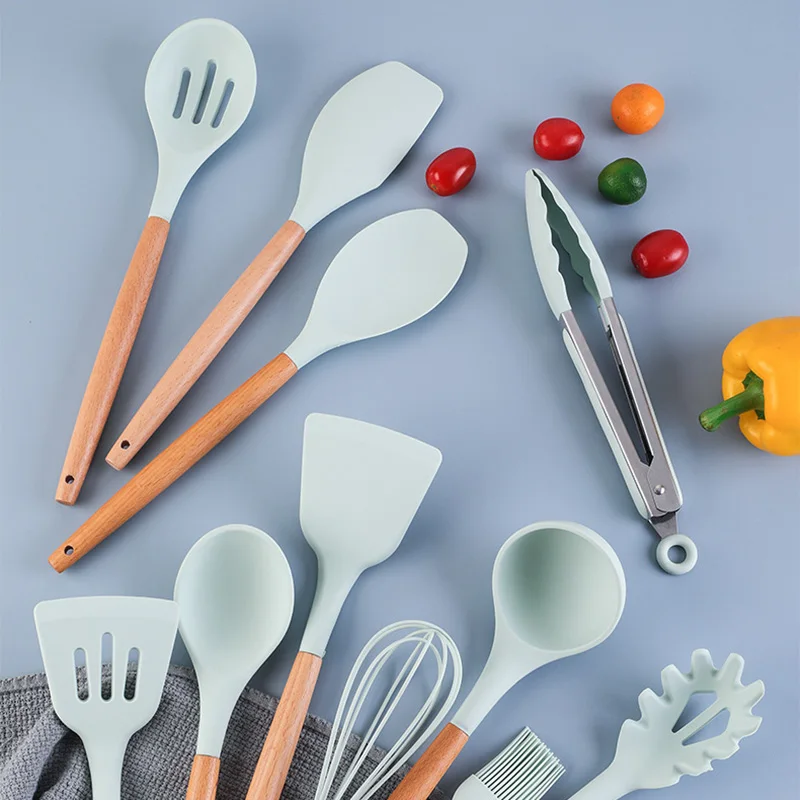 Силиконовая кухонная утварь набор кухонной утвари термостойкая антипригарная