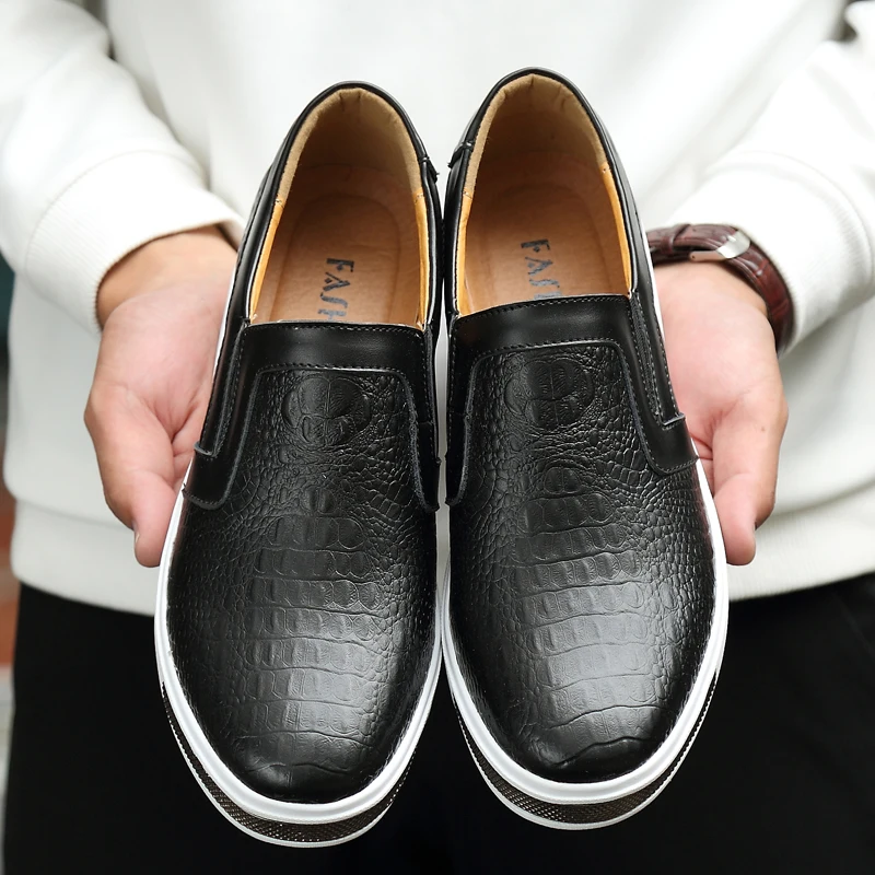 2019 Autumn Loafers Shoe Men Comfortable Boat Shoes *5023 Male Brand Driving New Lazy Footwear Black Men's Casual | Обувь