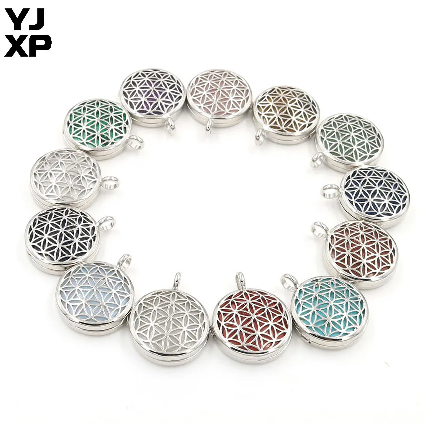 Круглые хрустальные подвески с камнями YJXP полый чехол бусинами из натурального