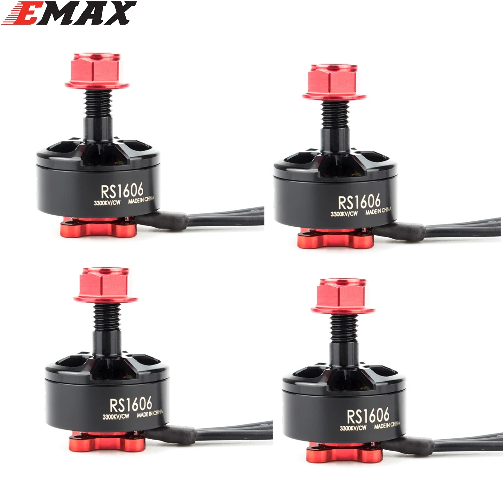 1 шт. EMAX Lite Spec RS1606 3300KV 4000KV Motor 3-4S для RC FPV RACER Quadcopter | Электроника