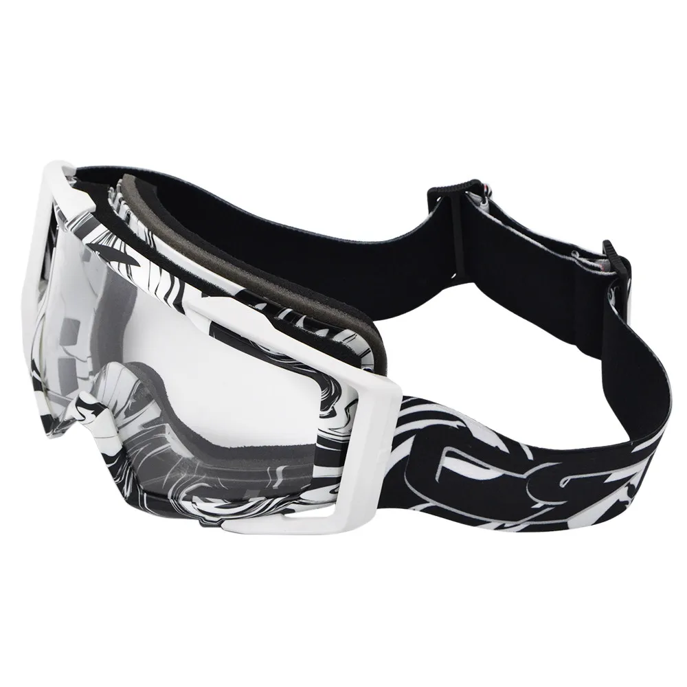 Унисекс очки для мотокросса Gafas Enduro Мото очки грязный велосипед Снегоход Лыжные очки противотуманные мужские женские очки прозрачные очки - Цвет: 01-CL