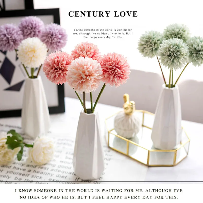 1 шт. Одуванчик цветок шар искусственный букет домашний цветочный композиция