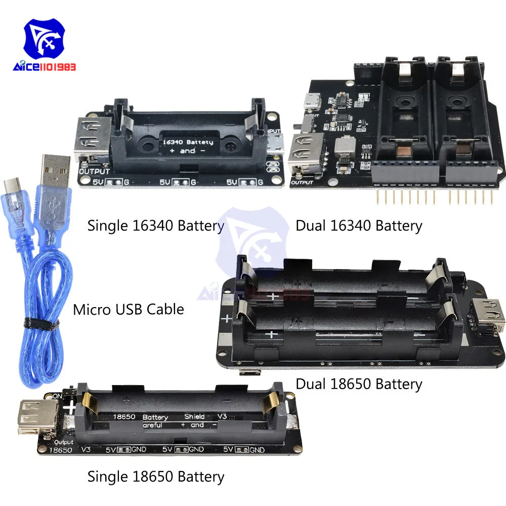 Зарядное устройство diymore ESP8266 ESP32 ESP32S WeMos 16340 18650 защитная плата для зарядки