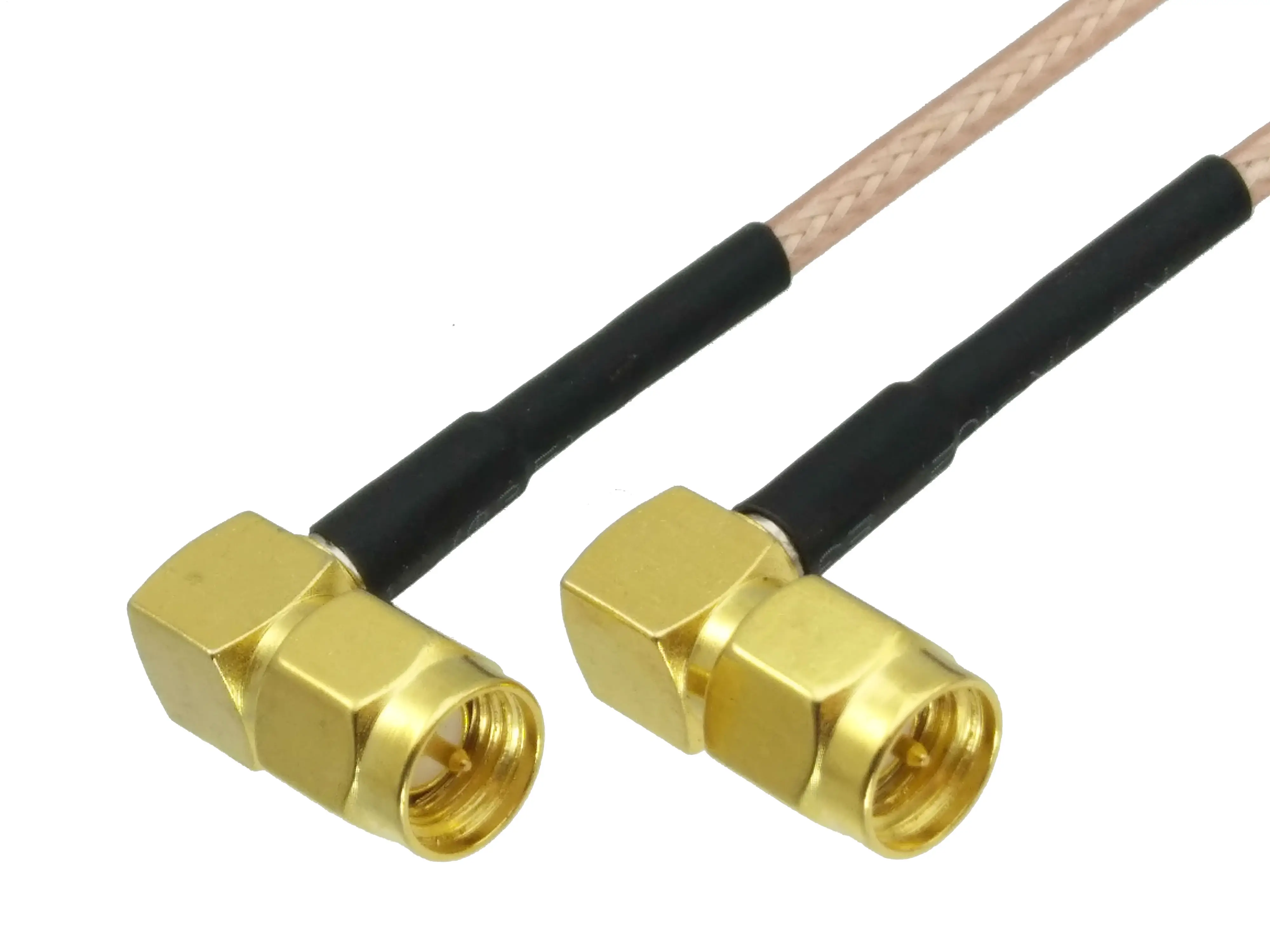 

1pcs RG316 SMA Male Plug RA to SMA Male Plug Right Angle Connector Wire Terminal Crimp RF Coaxial Pigtails Cable 4inch~10FT