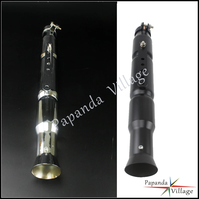 

Выхлопной глушитель для мотоцикла, труба из нержавеющей стали, 54 см, черная/хромированная, в стиле ретро, для Harley Cafe Racer Chopper Bobber, на заказ