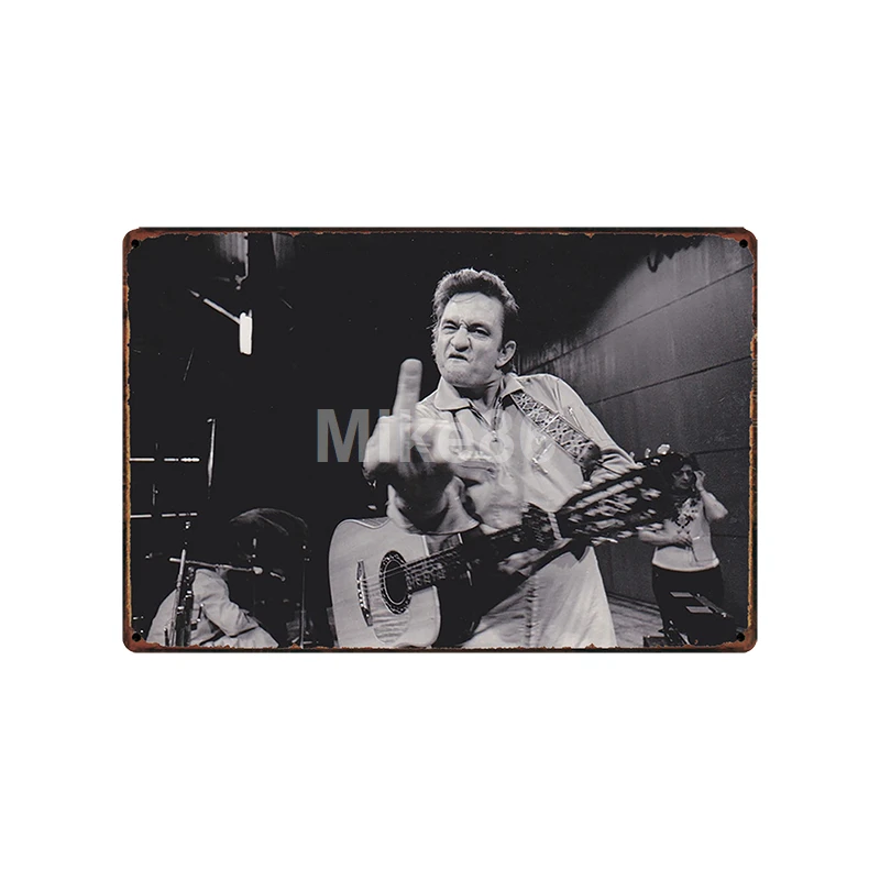 [Mike86] Jonny CASH MUSIC металлическая вывеска винтажный Паб Магазин рисунок на железной поверхности в стиле ретро художественный плакат Искусство 20*30 см LT-1795 - Цвет: SA-2215