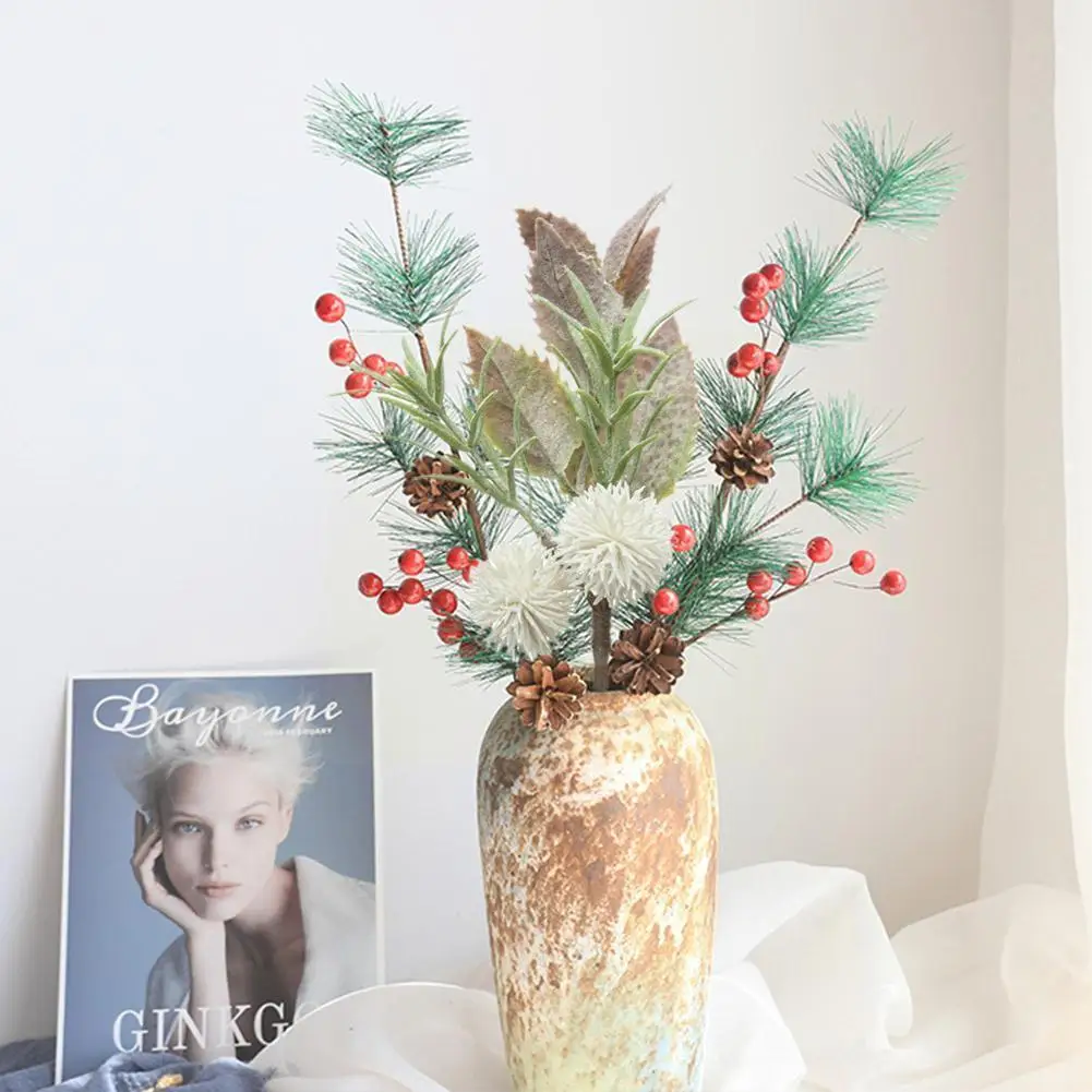 

2 пары искусственных растений, помпон, скрапбукинг, рождественские украшения для дома, сада, свадьбы, цветы невесты, «сделай сам», подарки, ко...