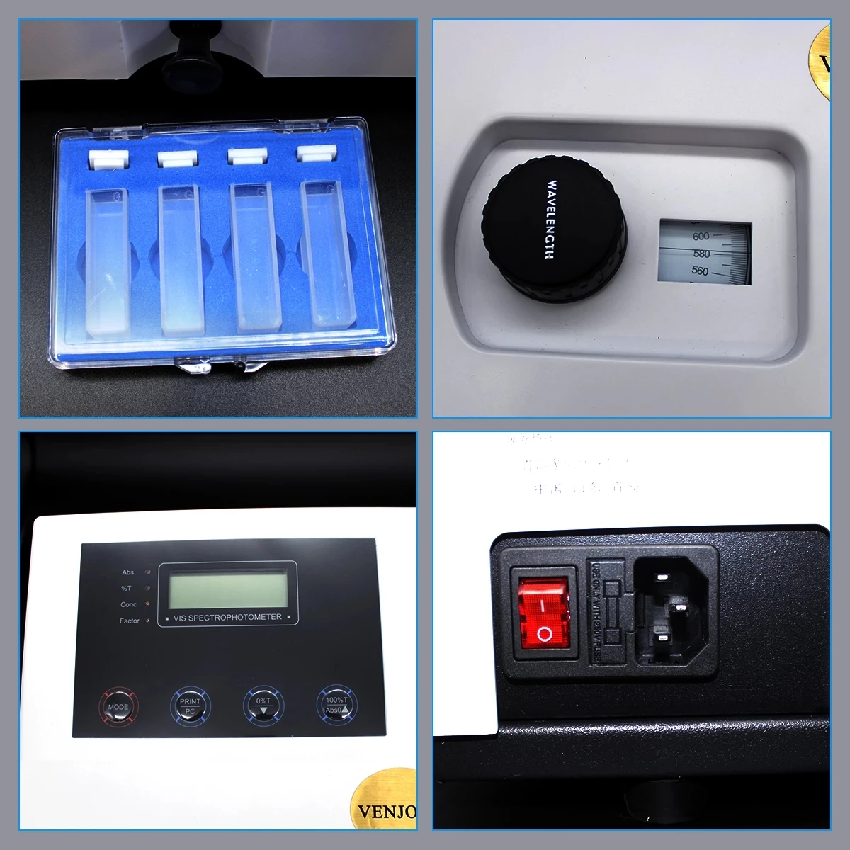 Видимый УФ спектрофотометр 721 LDC цифровой лабораторный спектрофотометр-нм