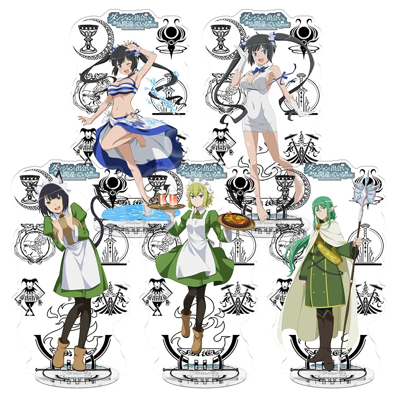 

Аниме неправильно собирать девочек в подземелье Bell Cranell Фотографическая табличка для украшения стола