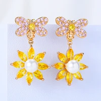 missvikki charm shiny cute romantic pendant earrings for women girl daily bridal wedding jewelry high quality christmas present