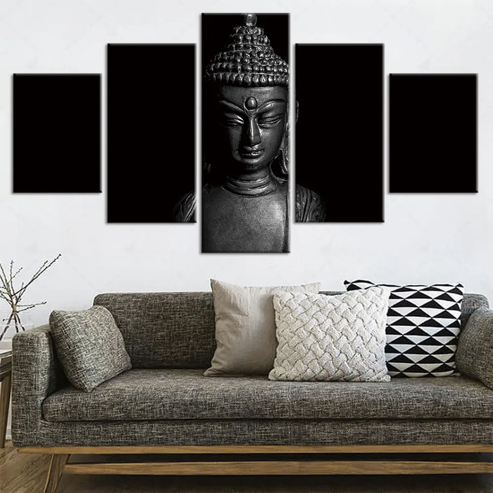 

5 шт., статуэтка Будды на холсте, 5 шт.