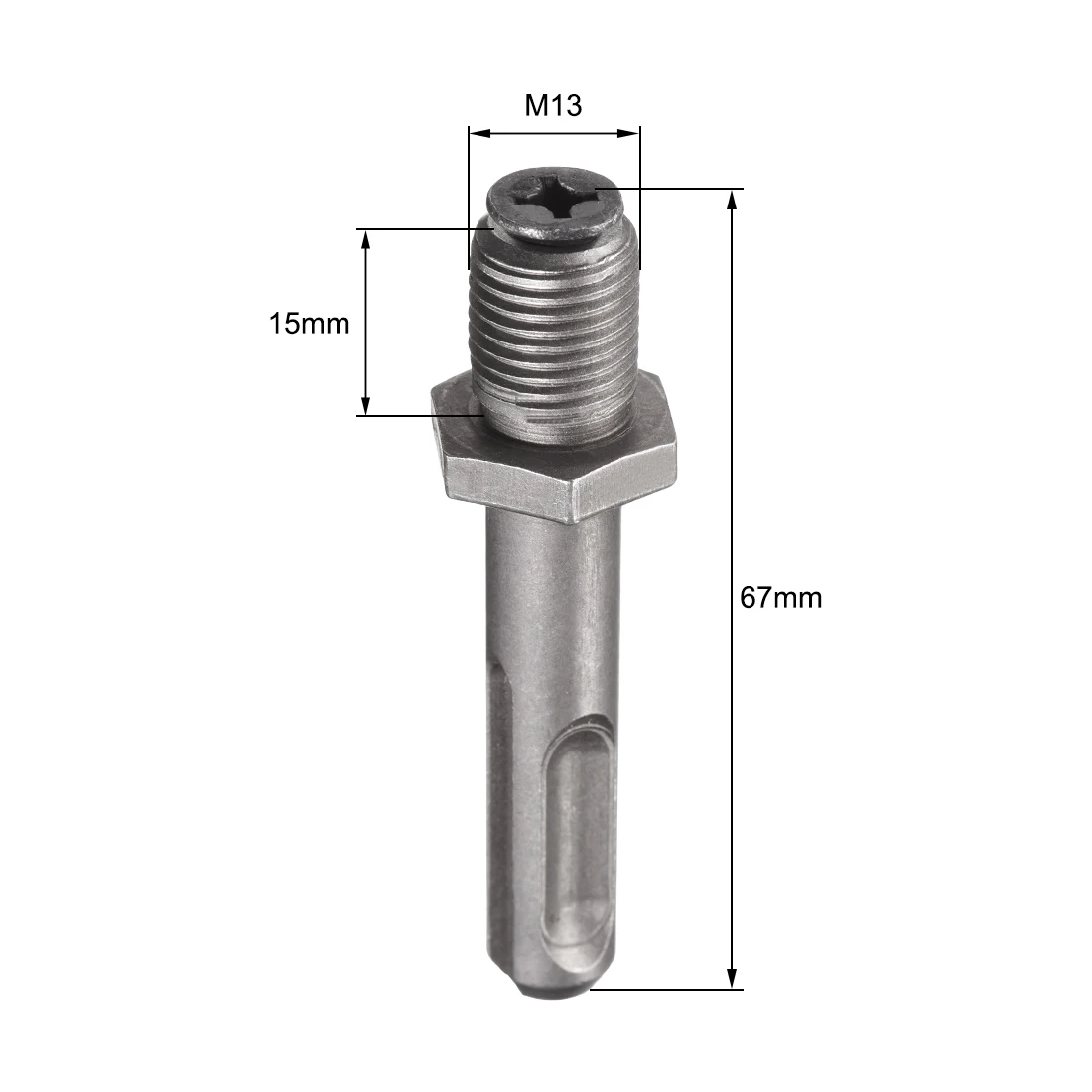 New 1pc/3pcs SDS Plus to 3/8-Inch 1/2-Inch Thread Keyless Quick Change Drill Chuck Adapter Hex Shank for Impact Driver | Инструменты