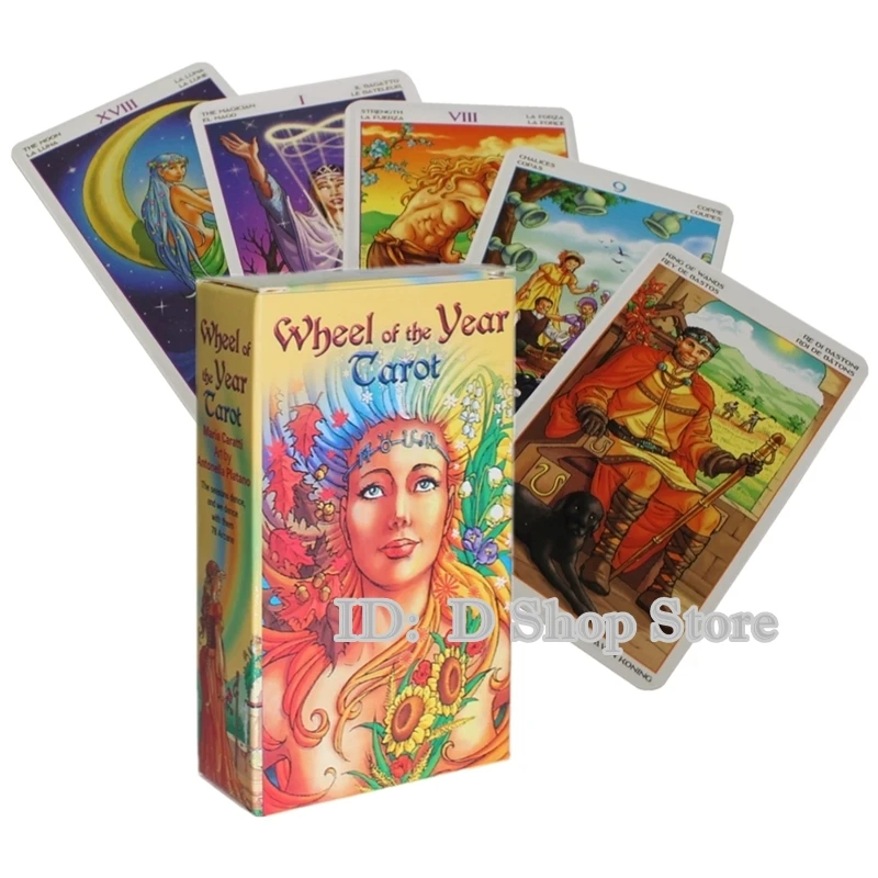 

Wheel of the year Tarot cards oracle cards Tarot Deck English Read Fate board game card game D Shop Store 78pcs(103*60mm)