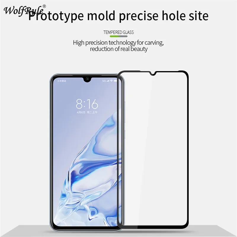 2 piezas de Protector de pantalla LCD para Xiaomi Mi 9 Pro pegamento completo de vidrio para Xiaomi Mi 9 Pro cubierta completa de vidrio templado Mi 9 Pro 6,39"-1