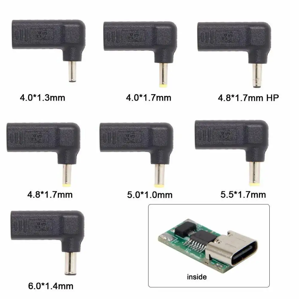 Адаптер BAAQII USB 3 1 Type C к DC 18-20 в эмулятор PD триггер под углом 90 градусов простой