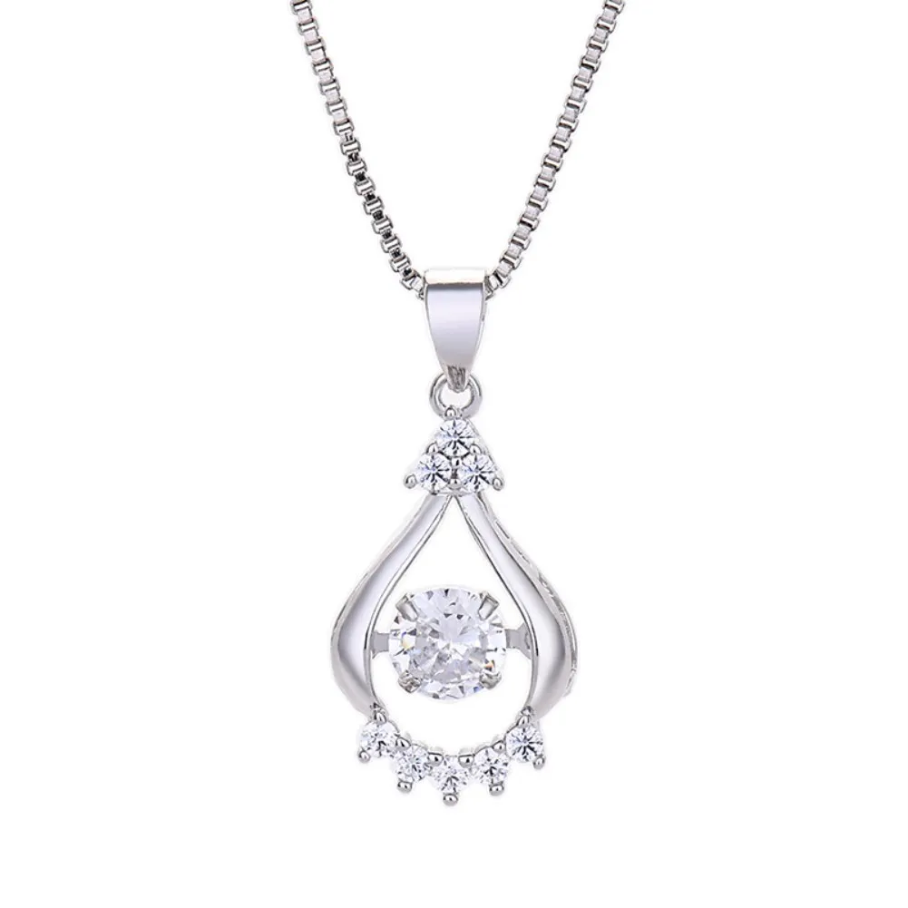 

Flickering Series Necklace Water Drop Aquarius with Shiny Zirconia Chokers Necklacefor Women Girlfreind Lover Gift Jewelry 136
