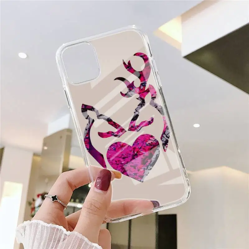 

Camo Browninges Soft Phone Case Transparent Case For Iphone 6 6s 7 8 Plus XR X XS 11 12 Pro Max