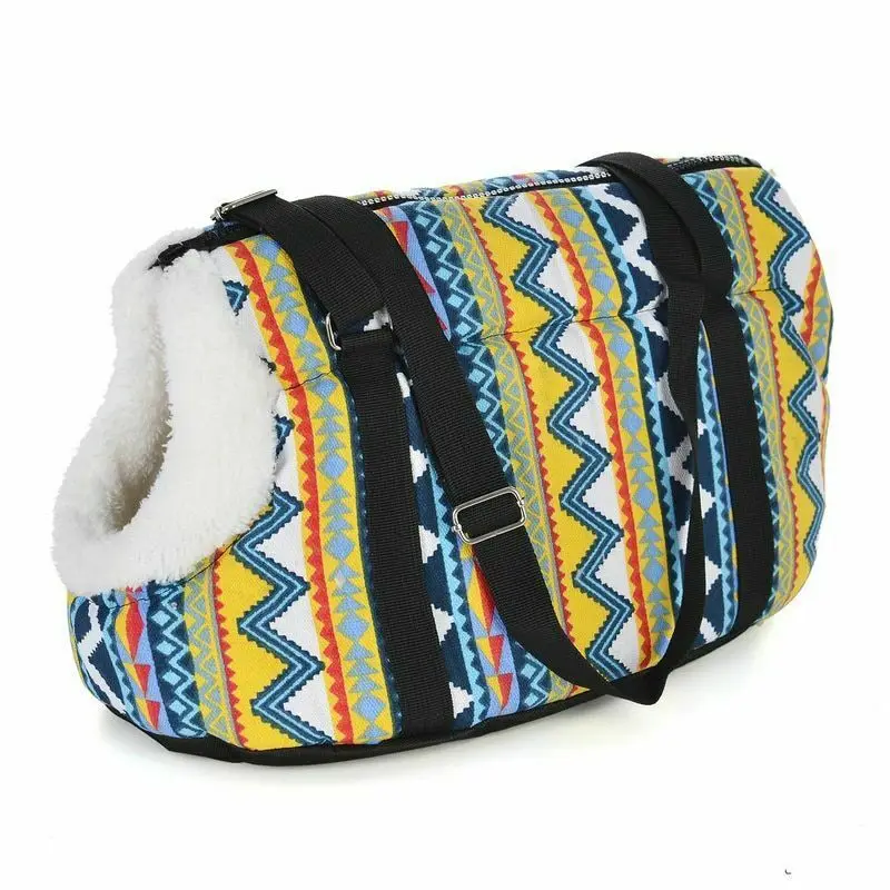 Stripes with fur Классическая переноска для домашних животных, удобный мягкий рюкзак для щенков, собак, кошек, сумки на плечо, сумка для путешествий, для домашних животных, слинг для маленьких собак, чихуахуа, Мопса - Цвет: Stripes with fur