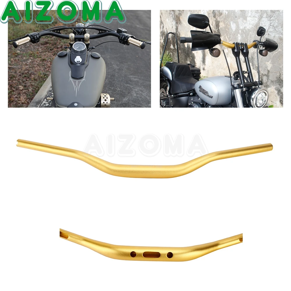 

Motorcycle Steering Wheel 28mm 1-1/8" Handlebar Grips Universal CNC Aluminum Alloy Motocross Handle Bar Protaper Cafe Racer Red