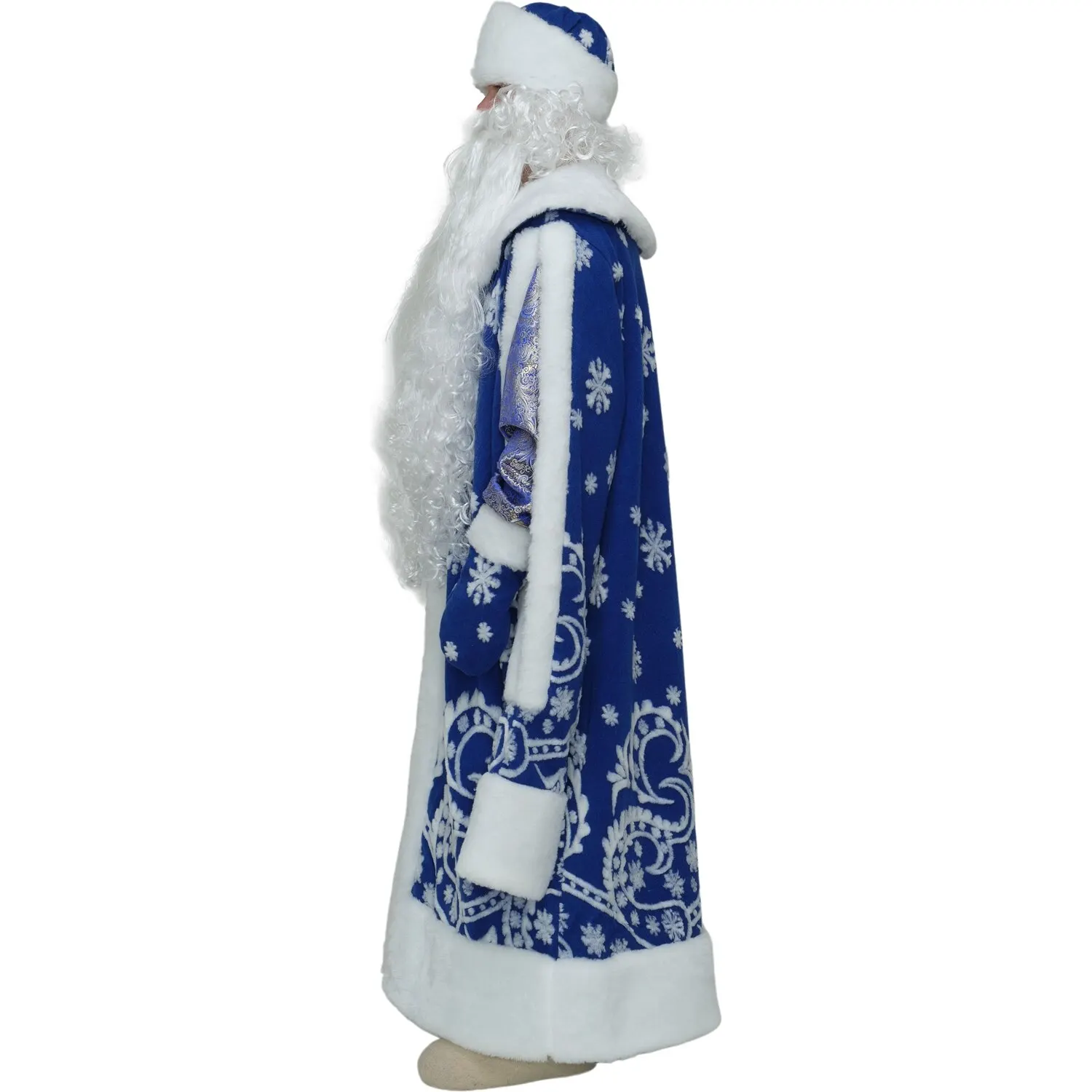 Костюм Дед Мороз Боярский синий сделано в России | Тематическая одежда и униформа