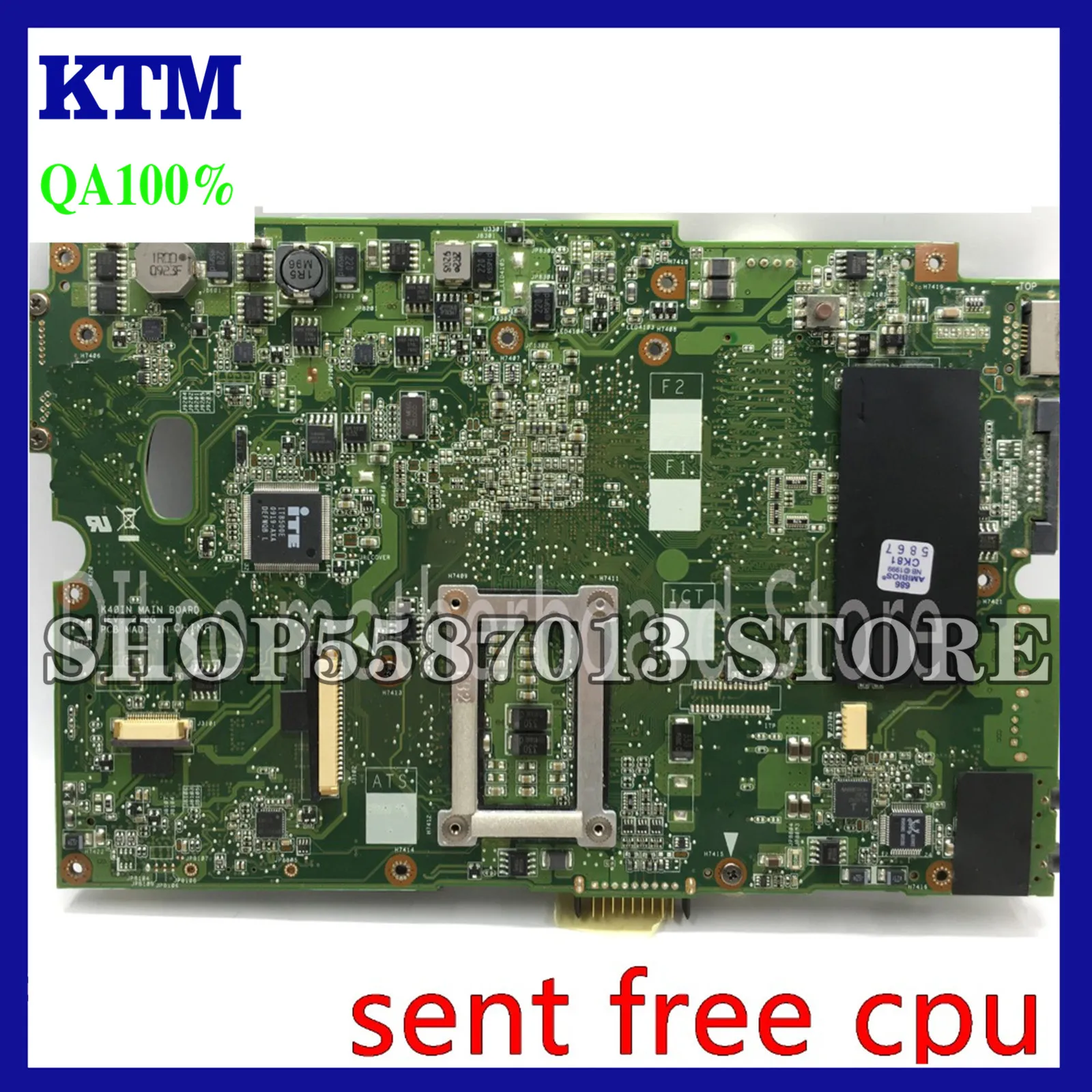 

KEFU K40IN For ASUS K50IJ K40IJ K50IN K40IN K50AB K40AB Mainboard Motherboard For15.6/14 inch Motherboard integrated Test