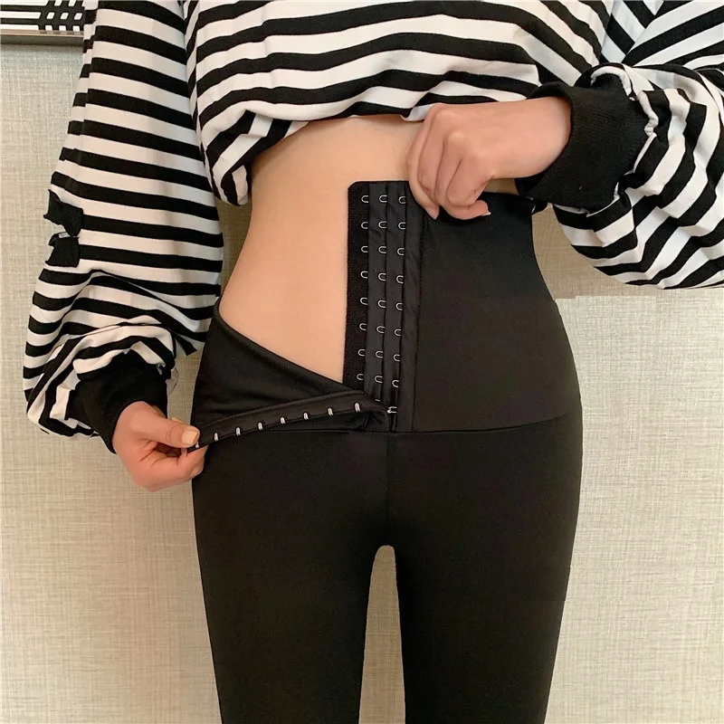 

Women High Waist Slim Corset Trousers Straps Fitness Slim Leggings Black Corset Sexy Pencil Pants Fashion Street Wear Trousers