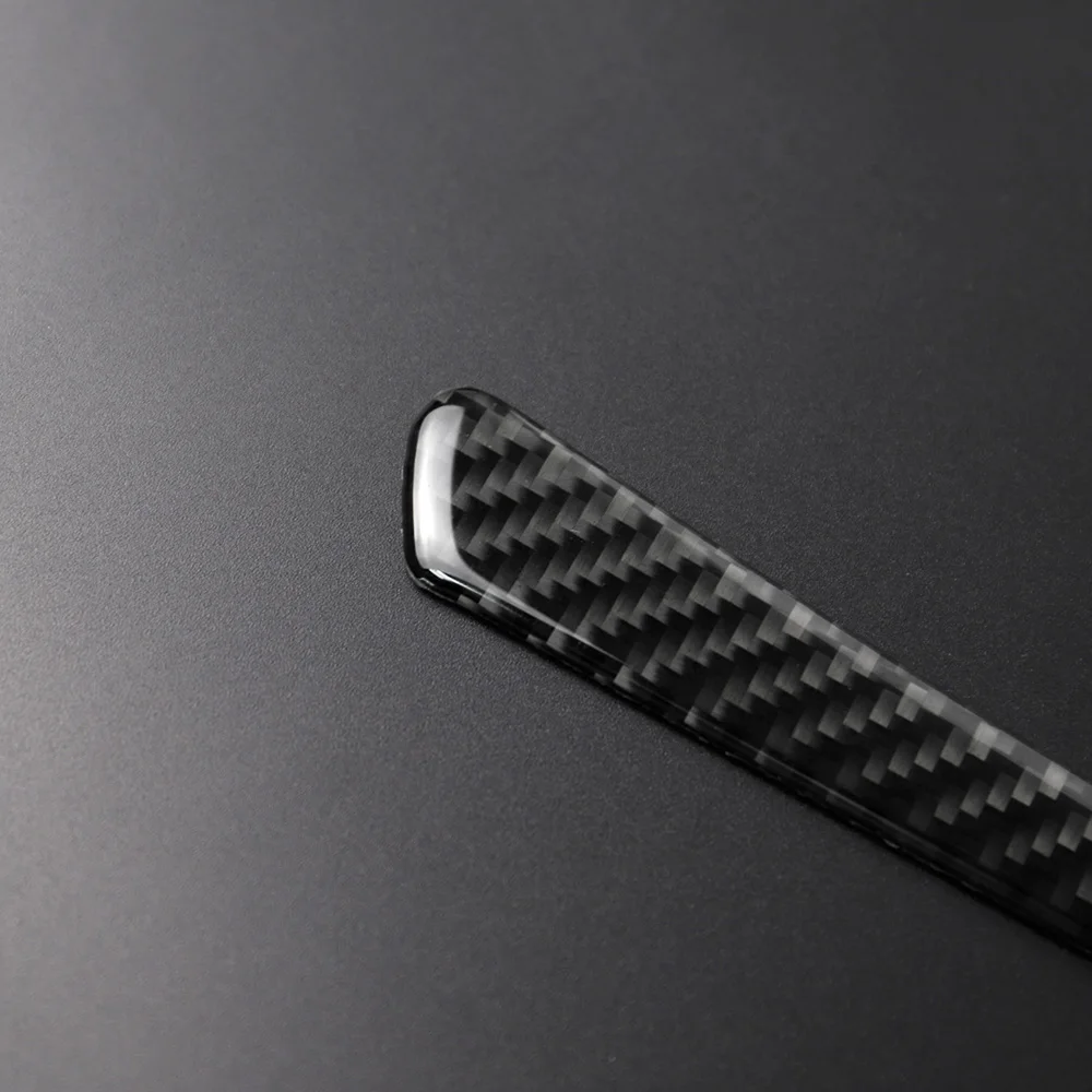 

2pcs Car Rearview Mirror Decor Strip For BMW F30 F34 3 Series GT 3D Carbon Fiber Black Trim Sticker Car Styling Supplies