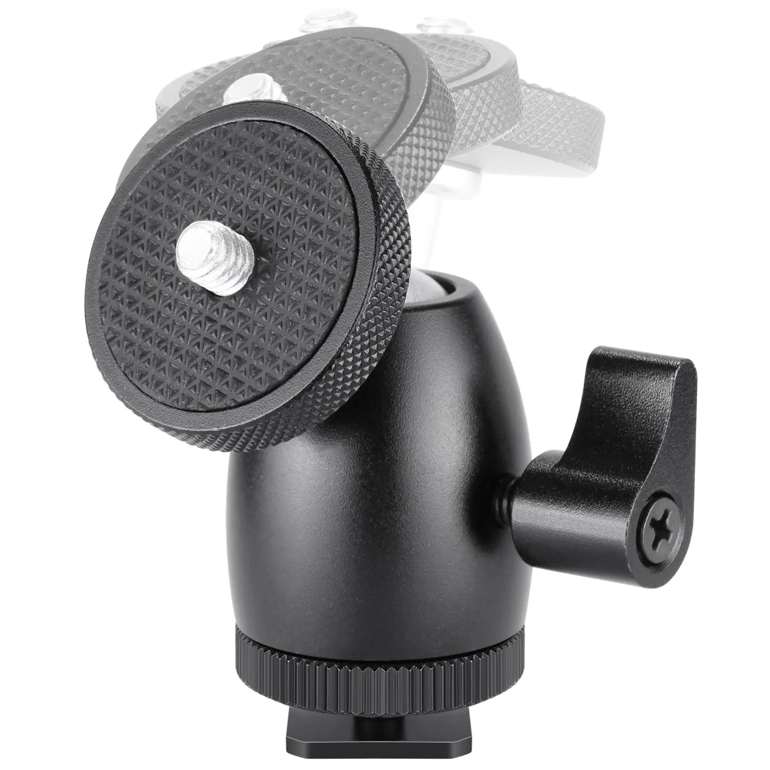 

Mini Ball Head with Lock and Hot Shoe Adapter Camera Cradle