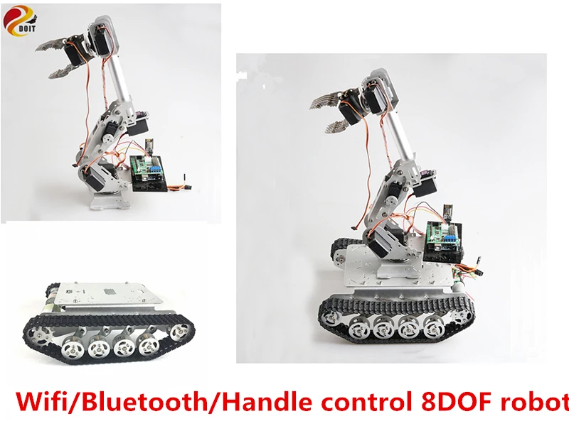 SZDOIT Wi Fi/Bluetooth/ручка Управление 8DOF металлический робот 8 оси Роботизированная рука