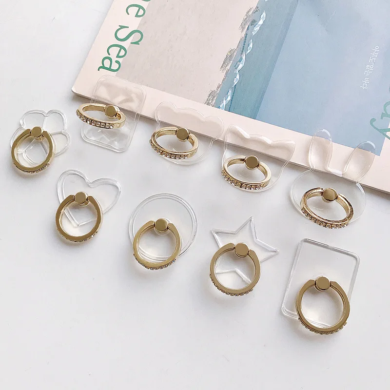 Универсальный бриллиантовый держатель для телефона подставка кольцо на палец