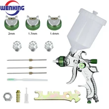 WENXING Professional HVLP Spay Gun 0.8/1.0/1.4/1.7/2.0mm Nozzle Gravity Airbrush For Car Painting